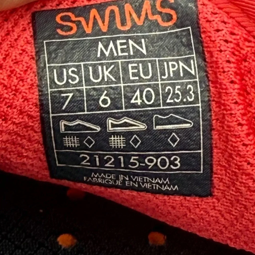 SWIMS Men Braided Lace Loafer Campari Red Water Resistant Shoes 21215-903 Size 7